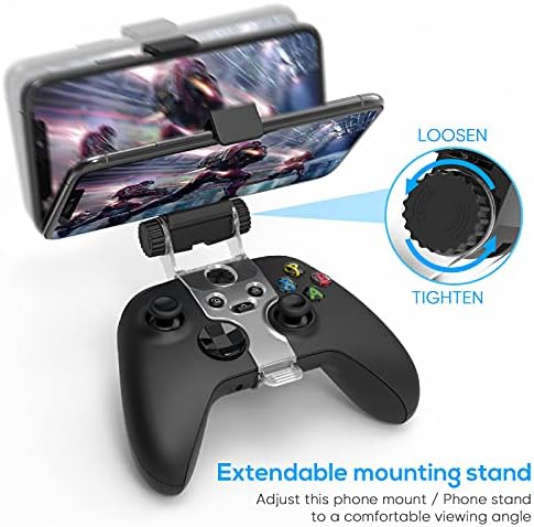 Зажимное планина за телефона от X-Серията S/X, за Xbox One/S/X, MENEEA Controller Сгъваем Скоба-държач Поставка за мобилен