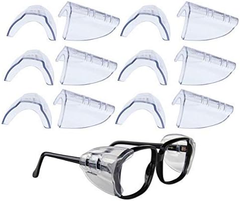 6 Чифта Защитни очила със Странични плочи Накладывающийся Прозрачен Страничен панел за Защитни очила, Подходящи за малкия и