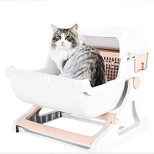 DHDM Полуавтоматични котешката тоалетна За Котки Бързо Почистване на Луксозен Тава За Тоалетна За Котки Умен Тава За Тоалетна