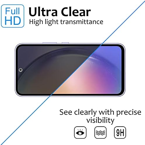 Защитно фолио за екрана Lokyoo 2 опаковки за Samsung Galaxy A54 [anti-spyware закалено стъкло], Ultra HD,