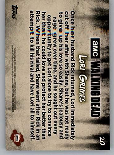 2018 Topps Ходещи мъртъвци Ловци и Преследван от Портокал 20 Официалната Неспортивная Търговска картичка Лори Граймс в NM