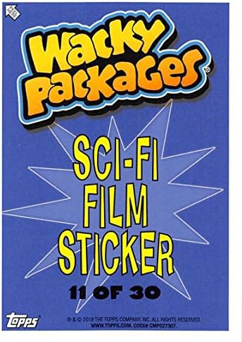 2018 Topps Чалнат пакети Go to the Movies Етикети за научно-фантастични филми 11 Търговска картичка Bubble Runner В (NM