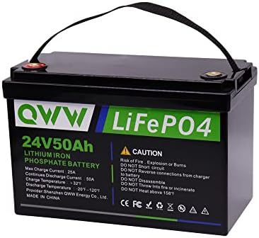 Акумулаторна батерия QWW 24V50AH LiFePO4, елемент на клас B, са подходящи за повечето комплекти