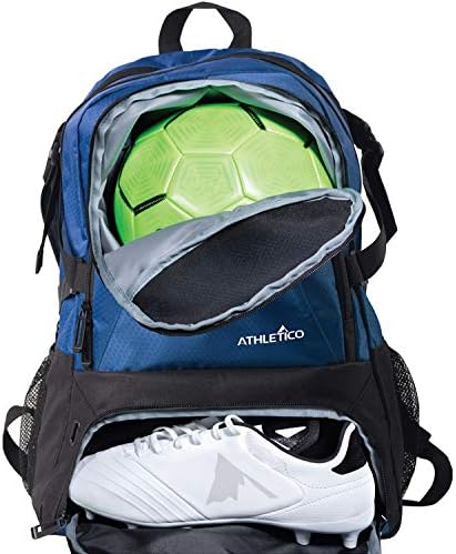 Athletico National Soccer Чанта - Раница за практикуване на футбол, баскетбол и други спортове, състоящ се от Отделна
