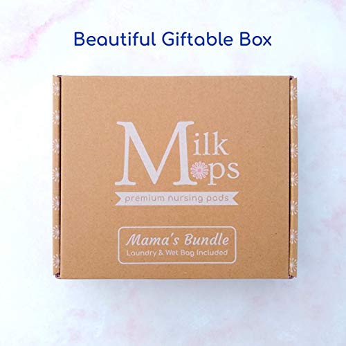 Органични миещи за Многократна употреба и подложки за хранене MilkMops | В комплект Mama ' s Пакет 10 Влиза пакет за пране