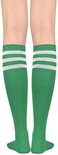 Durio Дамски Чорапогащи до Коляното, Спортни Дълги Чорапи за Жените, Ежедневните Шарени Чорапи-Тръба, Спортни Чорапогащи