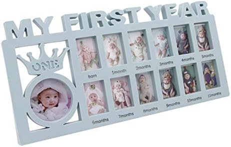 MICKYU Рамка за спомен от Новорожденном в първата година от живота, фото Рамки, на 12 месеца, Аксесоари за Деня на