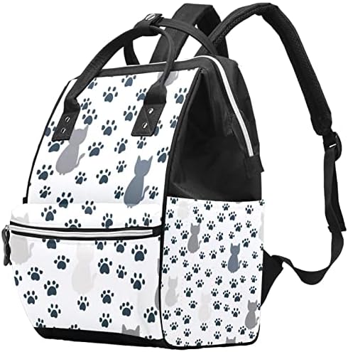Чанта за Памперси със следи от Кученце, Раница с Торби за Преобличане за Малки Момичета, Чанта за Майките,