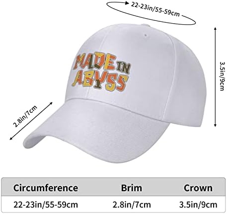 Произведено в Abyss бейзболна шапка Унисекс, Удобни и Дишащи Регулируеми Шапки S Спорт на Открито Татко Шапка Шофьор на