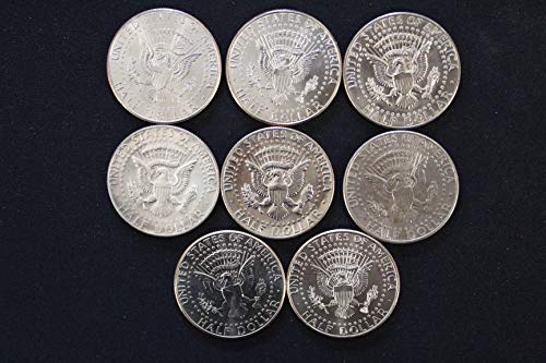 Колекция полдоллара Кенеди от 1965 до 2017 година - Комплект от 8 монети BU - Все различни дати - Марка мента PD или