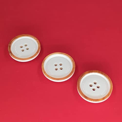 Копчета за Шиене и Ръкоделието, 8ШТ 23 мм Трайни Кръгли Копчета от смола с 4 Дупки, Използвани за палто, Сако, Коледна