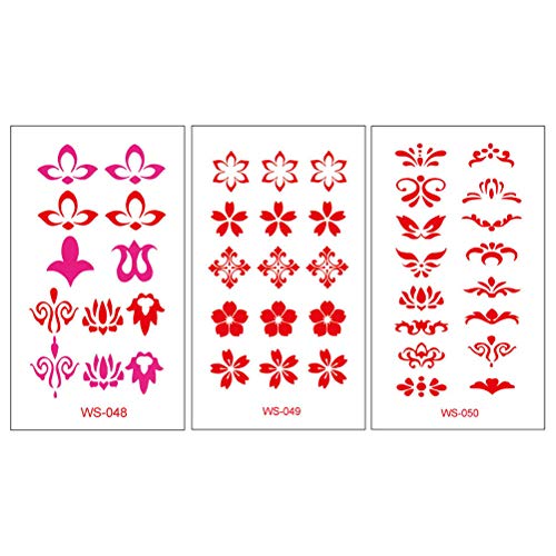 Временни Етикети Татуировка на Челото Lurrose В Китайски Стил Декоративни Стикери 30 Листа