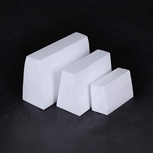ALINsam 2 опаковки пяна за бродерия Пяна блокове Манекен за торта във формата На чанта За бродерия от стиропор (20x15 cm)