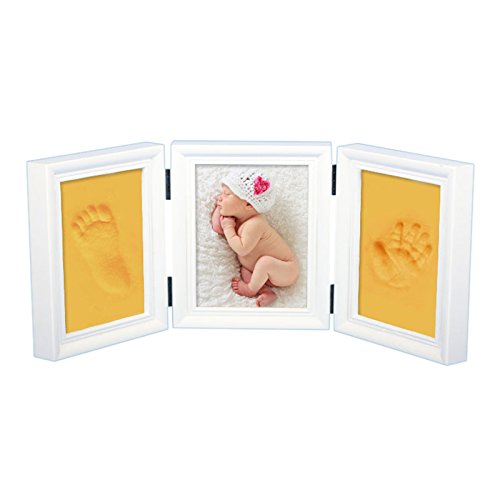 Комплект детски Отпечатъци на ръцете и краката ZumZup, Нетоксичная и Безопасно 5-инчовата Фоторамка за Новородените Момичета