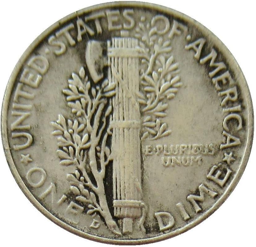 10 Цента 1940 г., сребърно покритие Точно Копие на Възпоменателни монети