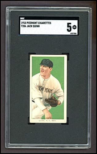 1909 T206 Джак Куин Ню Йорк Янкис (Бейзболна картичка) SGC SGC 5,00 Янкис