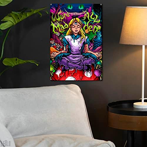 Трицветна Гоблен за декора на стените спални - Алиса в Страната на Чудесата, Гоблени, Картина, Платно, Художествени