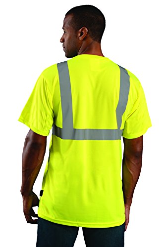 OccuNomix LUX-SSETP2B-Y2X Класическата Стандартна тениска с влагоотводящим модел Birdseye с къс ръкав и джоб,