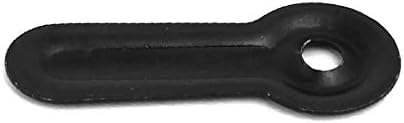 Нов Lon0167 30 мм x 12 мм и широчина 1 мм и Метален перлено бял фигура Снимка надеждна ефективна рамка Бутон на завоя Черен