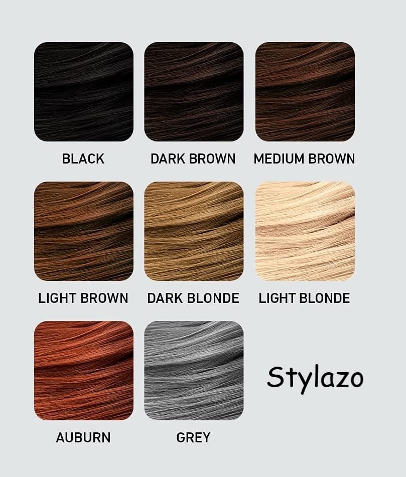 Влакна за удължаване на косата STYLAZO (Произведено в САЩ) Коректор от загуба на коса 28 г / 0,98 грама Фибри остават в косата
