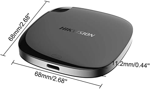 Преносим Външен SSD диск Hikvision T100I обем 1 TB 1024 GB, Твърд диск, Устройства USB 3.1 Type C, за диск за устройства за