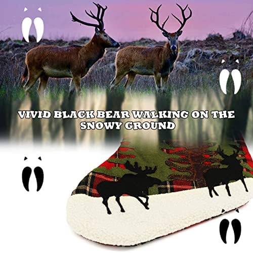 20-цолови Коледни Чорапи с участието на Лосове, Бвп Черен Елен в клетка с Елени и Биволи, Сладък Коледен Отглеждане