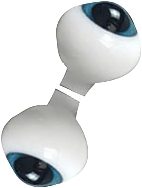 Очната Ябълка от Блестящо Стъкло TECKEEN 2X12 мм за Кукли с Отточна тръба на шарнирна връзка BJD Dollfile