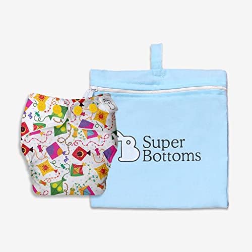 SuperBottoms Нов Текстилен пелена UNO Freesize, Текстилен Пелена за деца от 0 до 3 години, Моющийся и многократна употреба