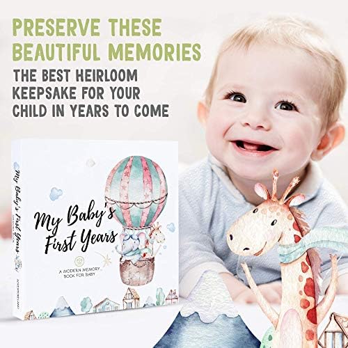 Рамка за снимка с сонограммой на детето И комплект дневници на памет за първите 5 години от живота Подаръци за татко