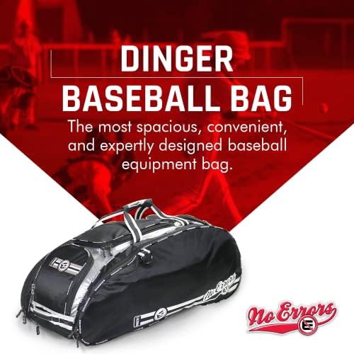 Чанта за бейзбол малко Dinger, БЕЗ ГРЕШКИ - 15 отделения за по-голям обем за съхранение, отколкото в други торби за бейзбол
