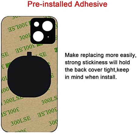 Подмяна на задното стъкло Perzework OEM за iPhone 13 6,1 инча (зелен) на Всички носители с предварително зададена лепило
