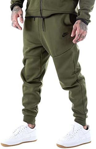 Мъжки джоггеры Nike Sportswear Tech Fleece За бягане, Груб Зелен / Черен