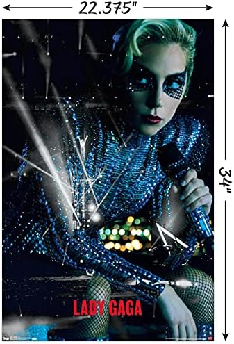 Trends International Lady Gaga - на Живо Плакат на стената, 22.375 x 34, Версия без рамка