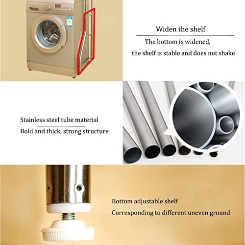 Рамки за съхранение на перални машини BKGDO Подови Без удар, Подходящи за Многопластови стелажи за миене на съдове