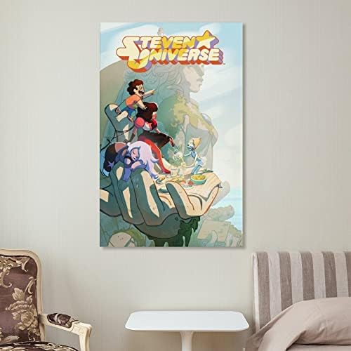 Плакат Аниме Стивън Кварц Вселената Стенен Интериор Декор Плакат Прост плакат (9) на Платното за Стенен Артистични Щампи