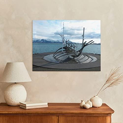Рейкявик, Исландия Архитектурно Изкуство, Естетика Sun Voyager Пейзаж Изкуството на Плакат на Стената Художествени