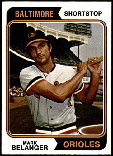 1974 Topps 329 Марк Беленджер Балтимор Ориолс (Бейзболна картичка) EX/MT+ Ориолс