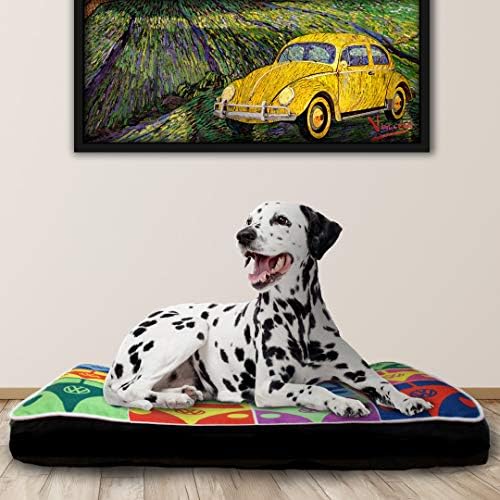 Легло за кучета VW Pets В стил автобус Volkswagen T1, Поп-Арт / Многоцветен, Голяма