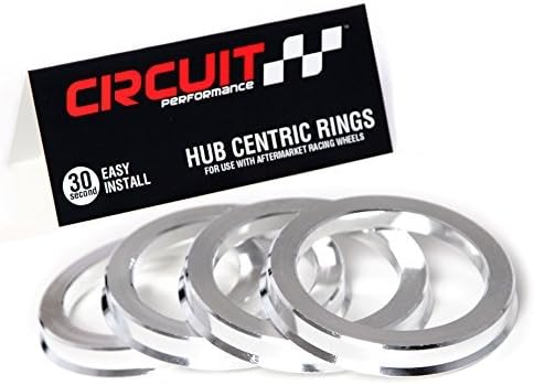 Централните пръстени за ступиц Circuit Performance (4 групи) - Пръстени от сребрист алуминий 67,1-66,1 - Съвместим