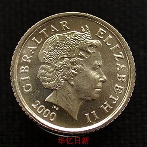 Гибралтарские монети 5 Пени 2003 Кралицата на Маймуни KM77518MM