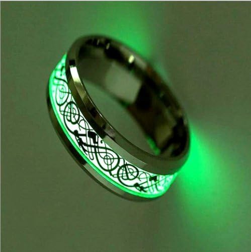 Магазин Нонгхай, Нов келтски дракон, светещи в тъмното пръстени, светещи пръстени от титанов стомана, Размер