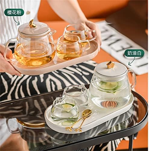 N/A Следобеден чай Цвете, Определени чай чаени чаши Домакински tea Kettle Стъклен огнеупорни (Цвят: C размер: както е показано