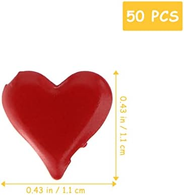 SOIMISS/Детски Играчки, Бебешки Играчки, 50 бр., Мини-Метални Ключодържатели, Закопчалка под формата на Червено Сърце,