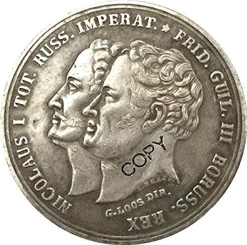 Монета на Повикване Великобритания 1887 1 Флорин - Виктория 2-аз съм Копие на Портрета на Монети Колекция от копия на
