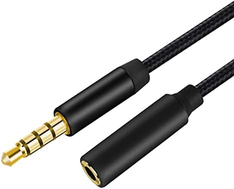 Удлинительный кабел TRRS за слушалки и комплект за автомобил AUX - 3,5 мм Аудио С поддръжка на 4 проводници Микрофон