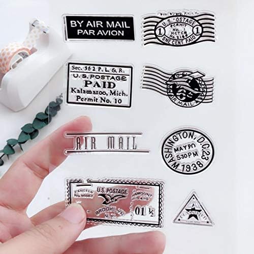 NZJ САМ Ретро Пощенска Пътен Автомобил Прозрачен Печат на Карти за Релеф Папка Модел Занаяти Картичка Албум Творчески
