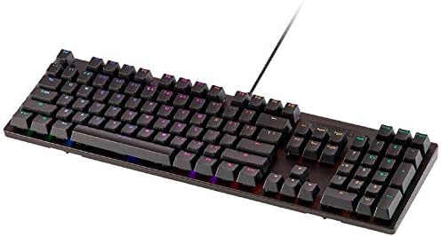 Оптико-механична Детска клавиатура Dark Matter от Monoprice Aether - LightStrike LK Червен, RGB, клас на