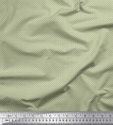 Тъкан от полиэстерового Жоржета Soimoi С Малки Геометрични Щампи върху плат с ширина Парцела 42 инча