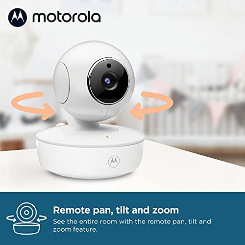 Motorola Baby Monitor VM36XL Преносим Видеоняня-бебето следи с 2 Камери, радиус на действие на 1000 фута, 2.4 Ghz Безжична