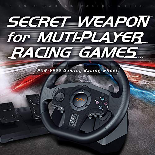 PXN PC Racing Wheel, Универсална автомобилна usb карта V900 с вашата СИМ-карта 270/900 градуса, Състезателен волан с Педали